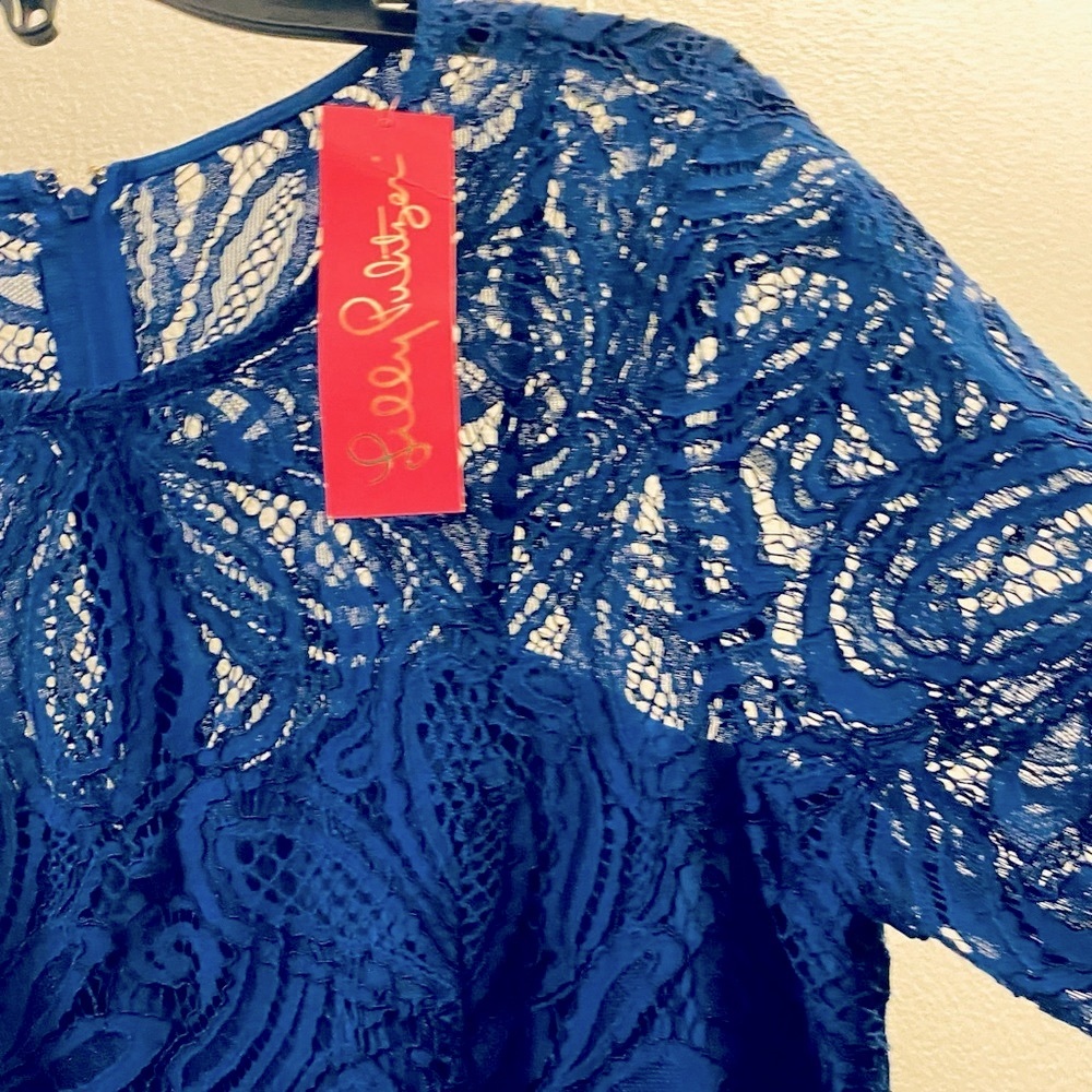 Lilly Pulitzer Floral Lace Romper Dress - Picture 7 of 15